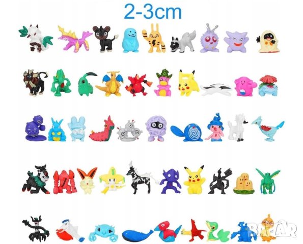 Комплект фигурки на покемони, стикери и гривни, снимка 2 - Образователни игри - 43424979