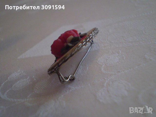 Дамска брошка ретро винтидж стил, снимка 5 - Антикварни и старинни предмети - 38849596