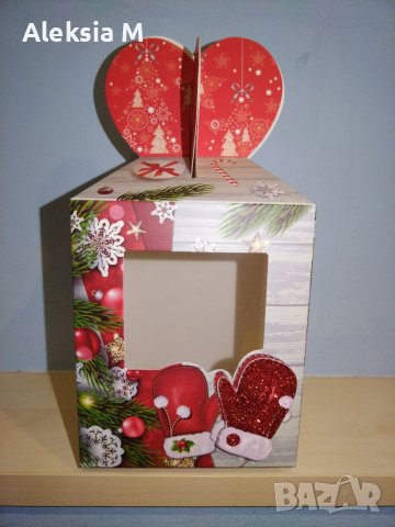 6 модела коледни картонени кутии коледна кутия за подарък подаръци, снимка 2 - Коледни подаръци - 38927229