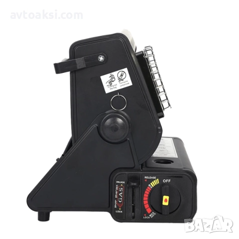 Преносим газов отоплител печка за къмпинг 1.3kW-18237, снимка 2 - Печки, фурни - 52813367