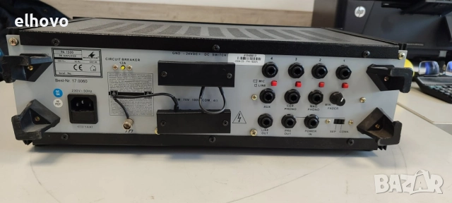 Усилвател Monacor PA-1500, снимка 3 - Ресийвъри, усилватели, смесителни пултове - 52139628