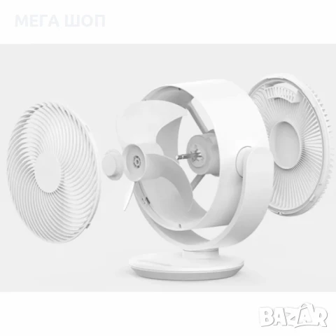 Настолен вентилатор Diplomat DFX-636, 8", 50W, 3D циркулация, 3 скорости, механично управление, снимка 4 - Вентилатори - 50563231