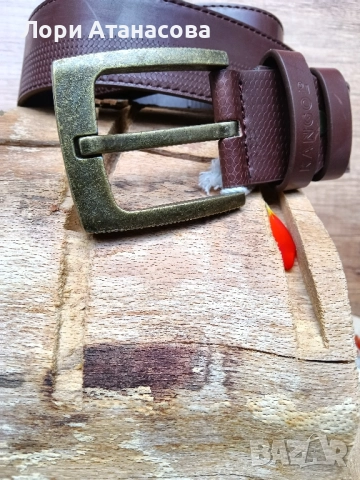 Мъжки колан SoulCal Belt с катарама в кафяво, снимка 3 - Колани - 52215862