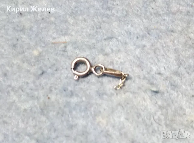 СТАРА СРЕБЪРНА ЗАКОПЧАЛКА СРЕБРО 925 КАРАБИНКА За ГРИВНА КОЛИЕ ВЕРИЖКА 49904, снимка 4 - Други - 49071097