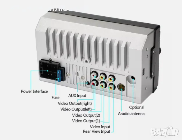 Mултимедия с 7 инчов touchscreen HD Mp5 с камера за задно виждане., снимка 8 - Аксесоари и консумативи - 47532644