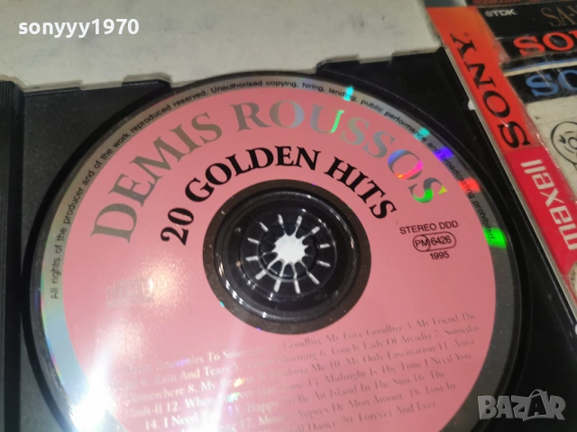DEMIS ROUSSOS CD 3001261852, снимка 8 - CD дискове - 53287347