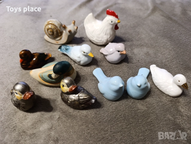 Ретро порцеланови и керамични фигурки птици, патица, лебед, винтидж фигурки 