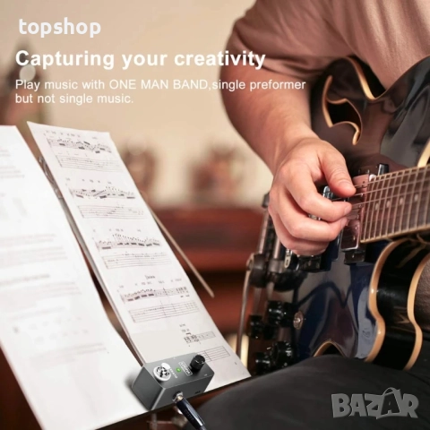 Нов LEKATO педал за китарен лупър, педал за повторения, 5 минути време за лупинг,  неограничени..., снимка 5 - Ресийвъри, усилватели, смесителни пултове - 51636403