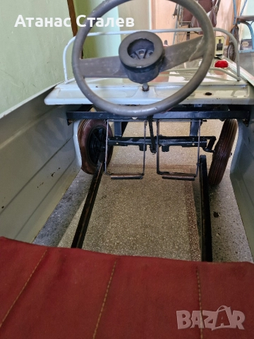 ретро метална количка с педали СССР, снимка 11 - Антикварни и старинни предмети - 52670715