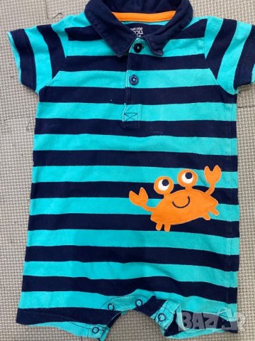 Carters 2бр летни гащеризона 12м, снимка 2 - Бебешки гащеризони - 28911285