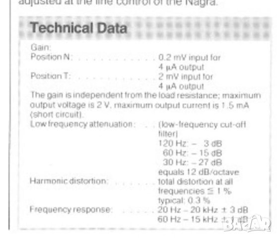 Предусилвател / Preamp / за NAGRA – Sennheiser KAT-15-2, снимка 13 - Ресийвъри, усилватели, смесителни пултове - 43673036