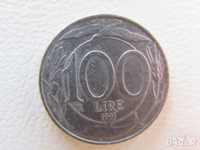 Италия,100 лири, 1993 г., 112W, снимка 1 - Нумизматика и бонистика - 44069605