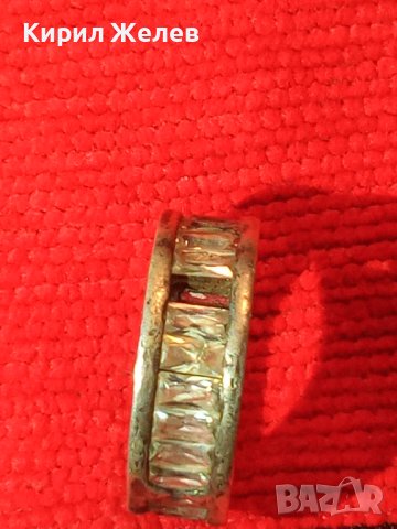 BVLGARI БУЛГАРИ Стар МАРКОВ Скъпоц СРЕБЪРЕН ПРЪСТЕН РОДИРАНО СРЕБРО 925 с ЛАБОРАТЕРЕН МОЙСАНИТ 40627, снимка 17 - Пръстени - 42600605