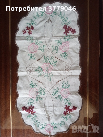 Каре с ръчна бродерия от социализма , снимка 7 - Антикварни и старинни предмети - 44906357