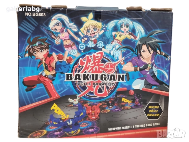 Bakugan Battle Brawlers комплект – арена с топчета и карти