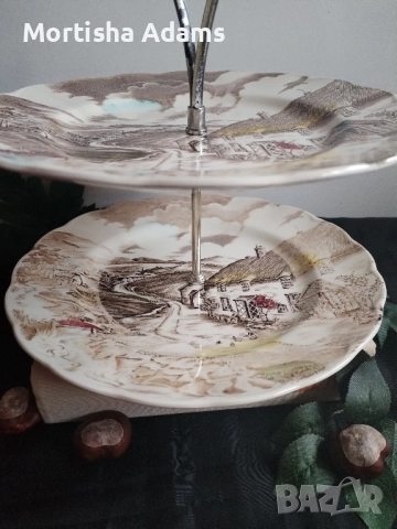 Английски винтидж поднос, снимка 2 - Други - 52497784