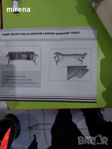 Алуминиева масажна преносима маса, кушетка с калъф за носене, снимка 7 - Фитнес уреди - 53225640