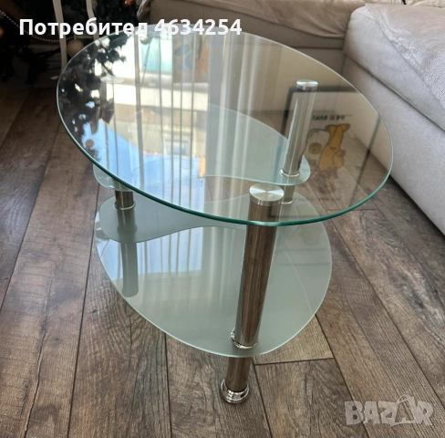 Стъклена холна маса "SONATA", снимка 3 - Маси - 52795895