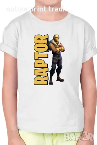 Детска тениска Фортнайт Fortnite Raptor 01, снимка 17 - Детски тениски и потници - 48524259