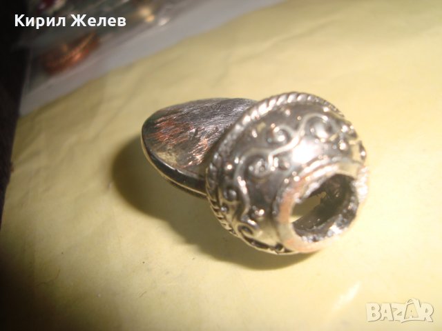 ПОСРЕБРЕНА ВИСУЛКА с МНОГО ГОЛЯМ и КРАСИВ ЦИРКОНИЙ КРИСТАЛ РОМБОИДЕН ВНОС от АНГЛИЯ 22278, снимка 7 - Други - 32984585