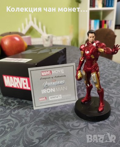 MARVEL MOVIE COLLECTION Iron Man Железния Човек списание + фигура статуетка брой 1 първи, снимка 4 - Статуетки - 44112946