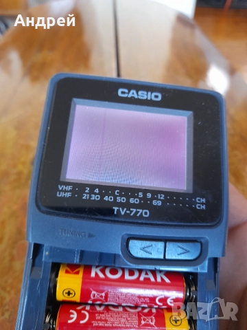 Старо портативно телевизорче Casio TV-770, снимка 9 - Антикварни и старинни предмети - 51433155