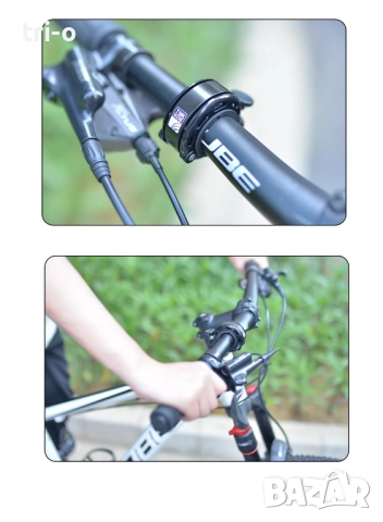 ThinkRider Иновативен мини звънец от алуминиева сплав 110dB за велосипед, тротинетка, снимка 5 - Аксесоари за велосипеди - 52183339