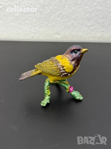 Метална кутийка за бижута с емайл. №7410, снимка 2 - Колекции - 51904808