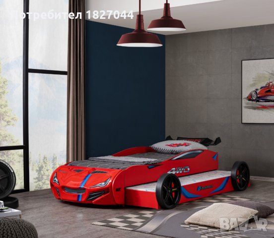 Легло кола GT1 RALLY с двойна опция за легло, снимка 2 - Мебели за детската стая - 33668941