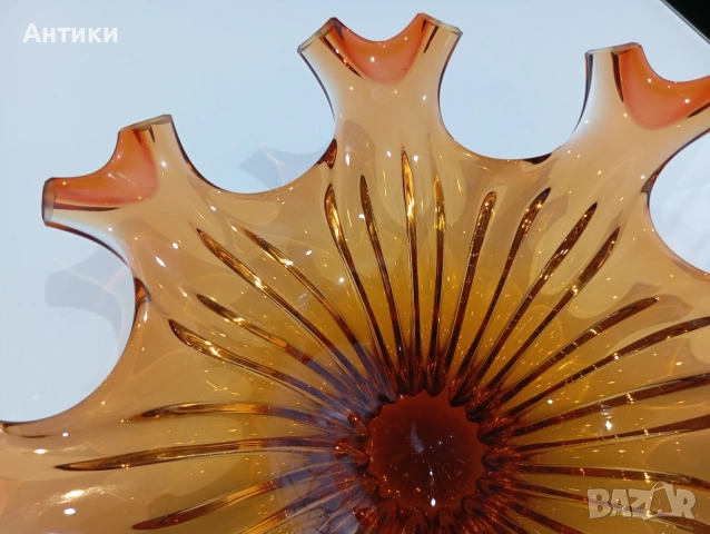 Кристална стара Купа Прекрасна  , снимка 8 - Чинии - 52493317