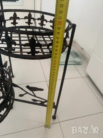 Сгъваем цветарник/ стелаж/ органайзер* Ковано желязо* Стабилен* , снимка 9 - Други стоки за дома - 51372608