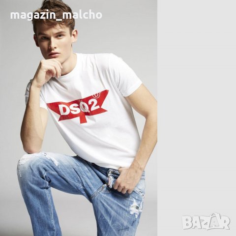 МЪЖКА ТЕНИСКА – DSQUARED; размери: S, M, L, XL и 2XL, снимка 2 - Тениски - 27143805