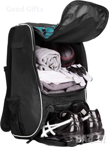 СПОРТНА РАНИЦА AMAZON FINA, ЧЕРНА СЪС ЗЕЛЕНО, снимка 4 - Раници - 43057369