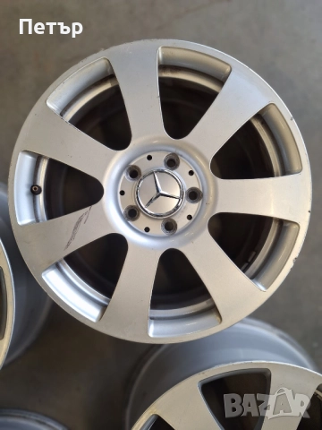 ОРИГИНАЛНИ АЛУМИНИЕВИ ДЖАНТИ МЕРЦЕДЕС /W204/-5x112х66.6-17цола, снимка 4 - Гуми и джанти - 52034333