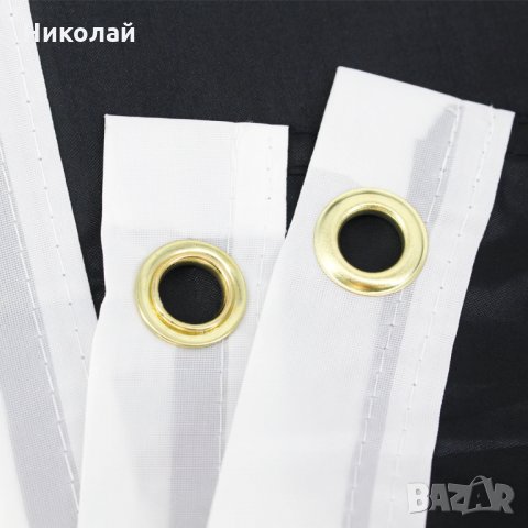 Пиратско знаме 90 х 150 см. с метални капси / халки . Череп и кости пират Jolly Roger, снимка 2 - Други стоки за дома - 28567328