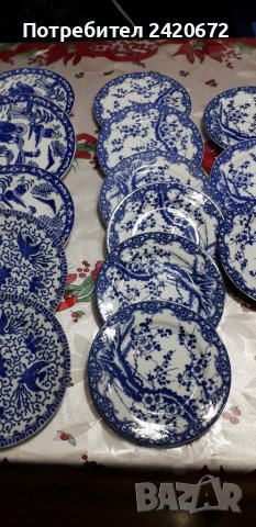 Японски  костен  порцелан, снимка 2 - Антикварни и старинни предмети - 38984012