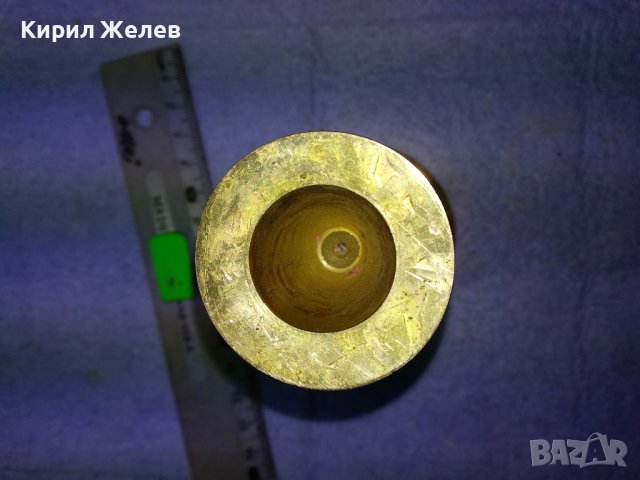 СТАР ФЛОРАЛНО ОРНАМЕНТИРАН БРОНЗОВ СВЕЩНИК - КАМБАНКА За ДЕКОРАЦИЯ КОЛЕКЦИЯ 42689, снимка 15 - Декорация за дома - 43980872