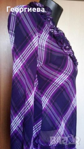 Ефирна лилава туника Esprit👗🍀S, M👗🍀 арт.115, снимка 3 - Туники - 27556522