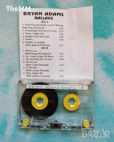 Bryan Adams - Ballads, снимка 2 - Аудио касети - 44018430