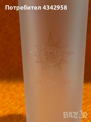 2 матирани чаши с логото на MSC Crociere, снимка 2 - Чаши - 52258037