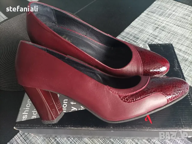 Дамски обувки естествена кожа, снимка 3 - Дамски обувки на ток - 49597802