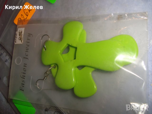 КРЪСТОВИДНИ ФЕШЪН АРТ ОБЕЦИ ЛЕТНИ НОВИ СИНТЕТИКА 9262, снимка 5 - Обеци - 36630433