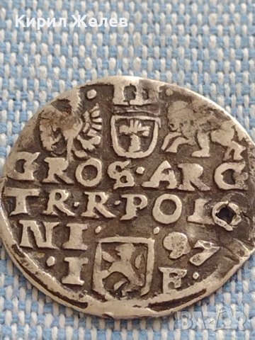 Сребърна монета 1597г Олнус Сигизмунд трети за КОЛЕКЦИЯ 24410, снимка 6 - Нумизматика и бонистика - 42930194