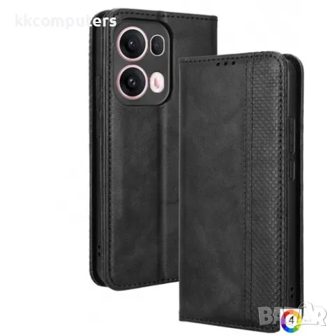Oppo Reno13 Pro Retro-skin Magnetic Кожен Калъф и Протектор