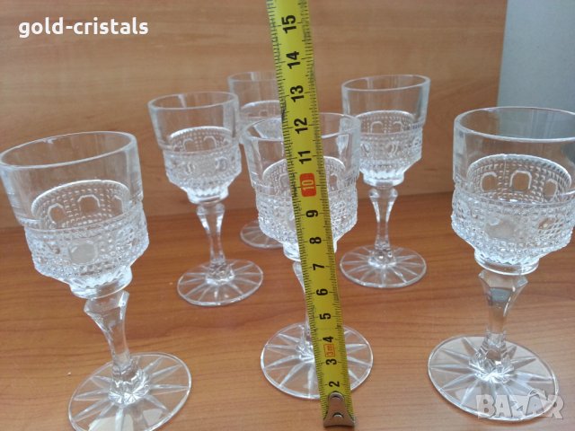 кристални чаши, снимка 2 - Антикварни и старинни предмети - 32439257