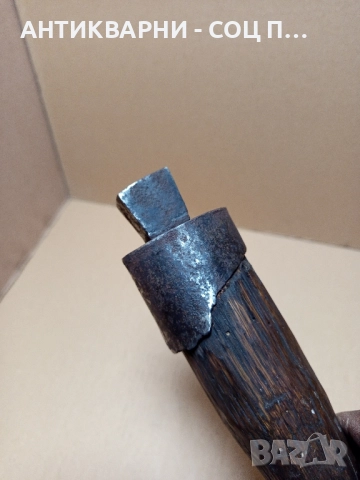 Стара Ръчно Кована Наковалня За Клепане На Коси Коса. , снимка 8 - Антикварни и старинни предмети - 52057024