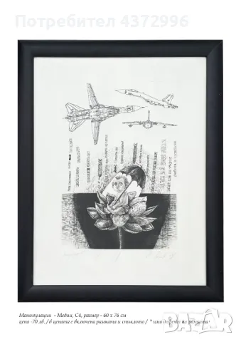 Продавам: Графики, Сериграфии, Дигитален печат., снимка 4 - Картини - 49847450