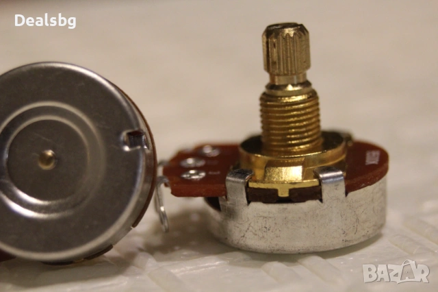 2бр. Fleor месингови китарни потенциометри А/B 500К, снимка 3 - Китари - 53287829