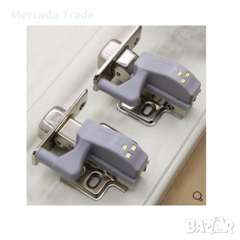 Комплект LED лампички Mercado Trade, За панти на шкафове, 2бр., За дома или офиса, снимка 3 - Други - 43075908