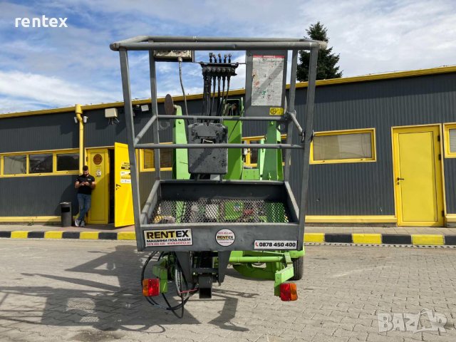 Артикулираща вишка 12м - ремарке ПОД НАЕМ от Рентекс, снимка 3 - Индустриална техника - 39075143